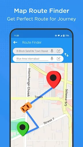 Easy Route Finder & Voice Maps Screenshot 4