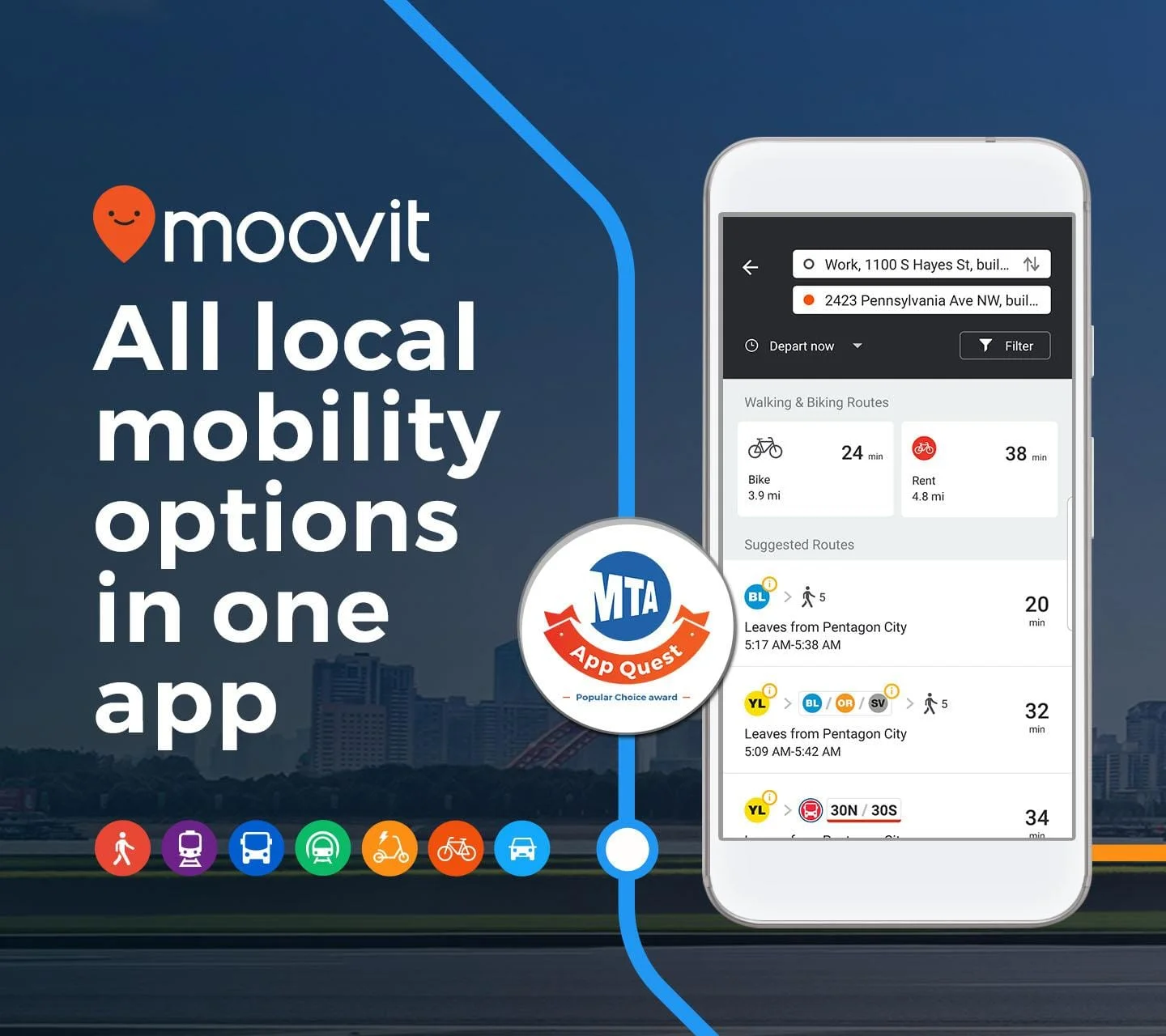 Moovit: Your Transit Tracker Screenshot 1