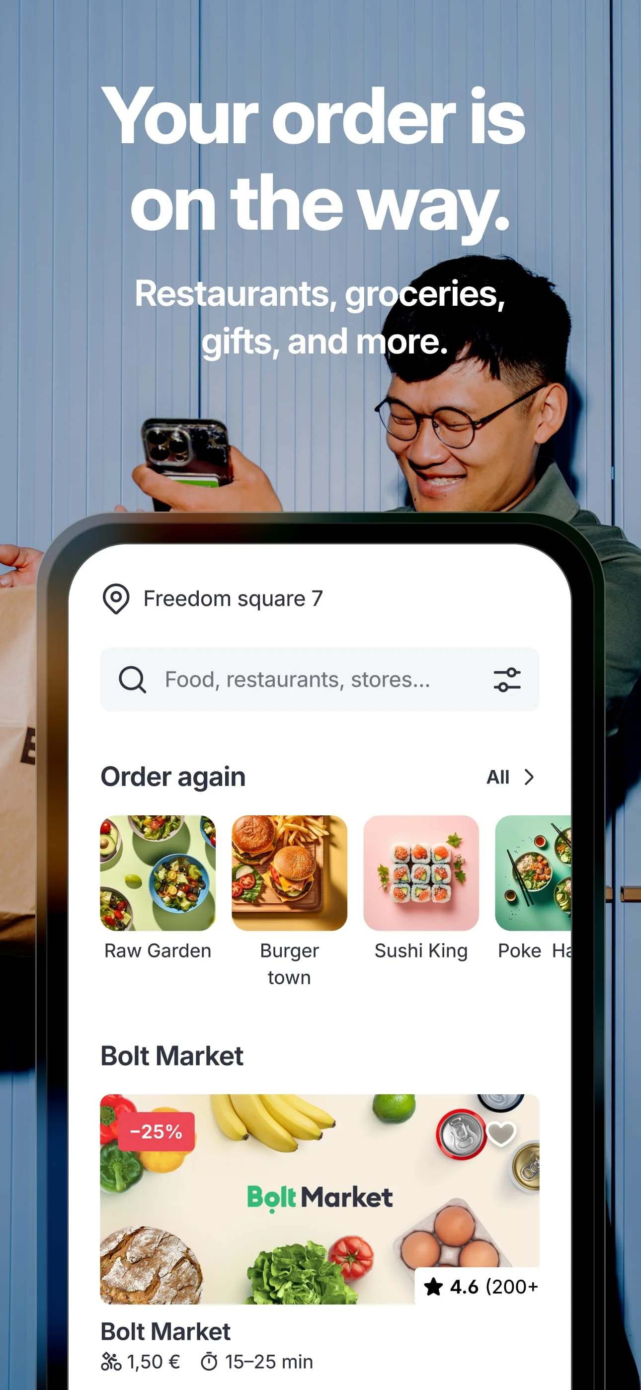 Bolt Food: Delivery & Takeaway Screenshot 1