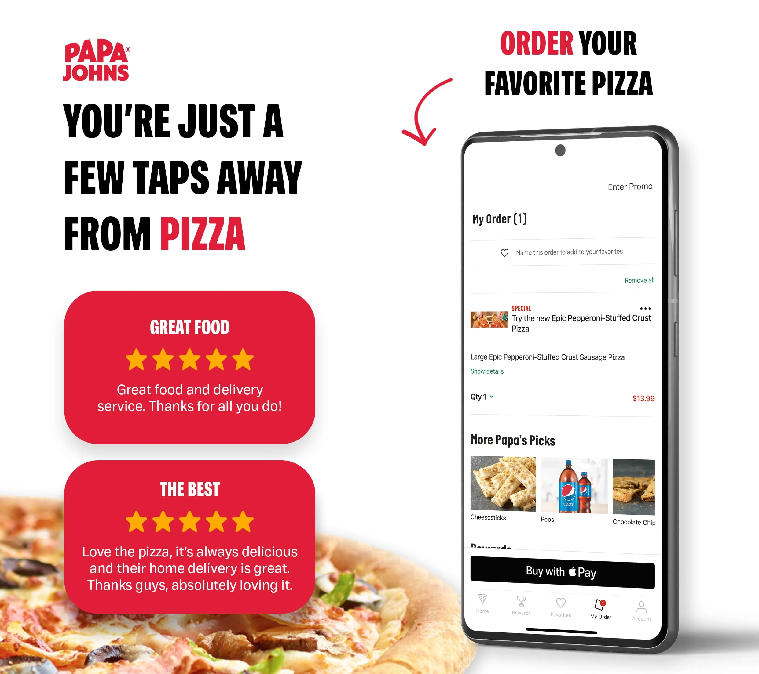 Papa Johns Pizza & Delivery Screenshot 1