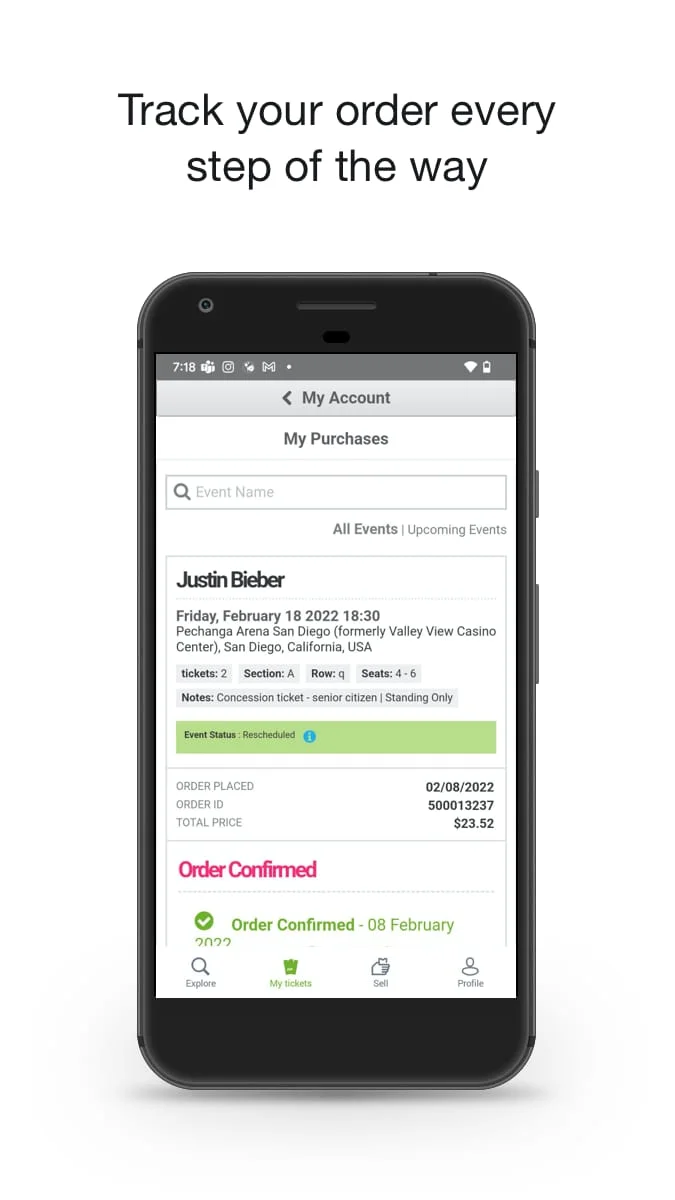 viagogo Tickets Screenshot 4