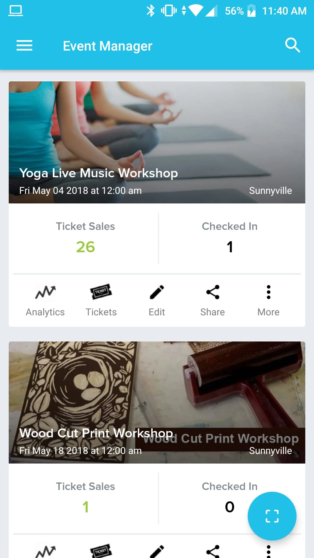 Event Manager - AllEvents.in Screenshot 1