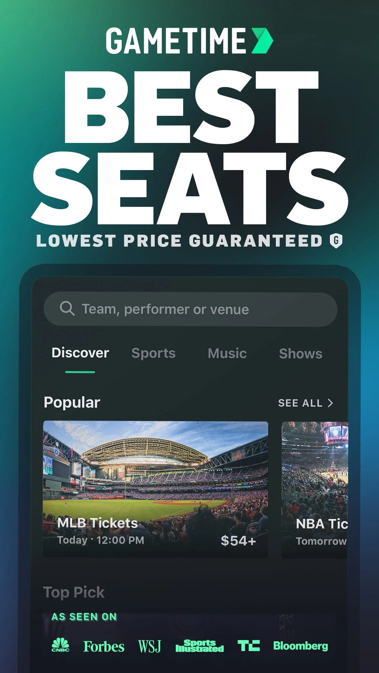 Gametime - Last Minute Tickets Screenshot 1
