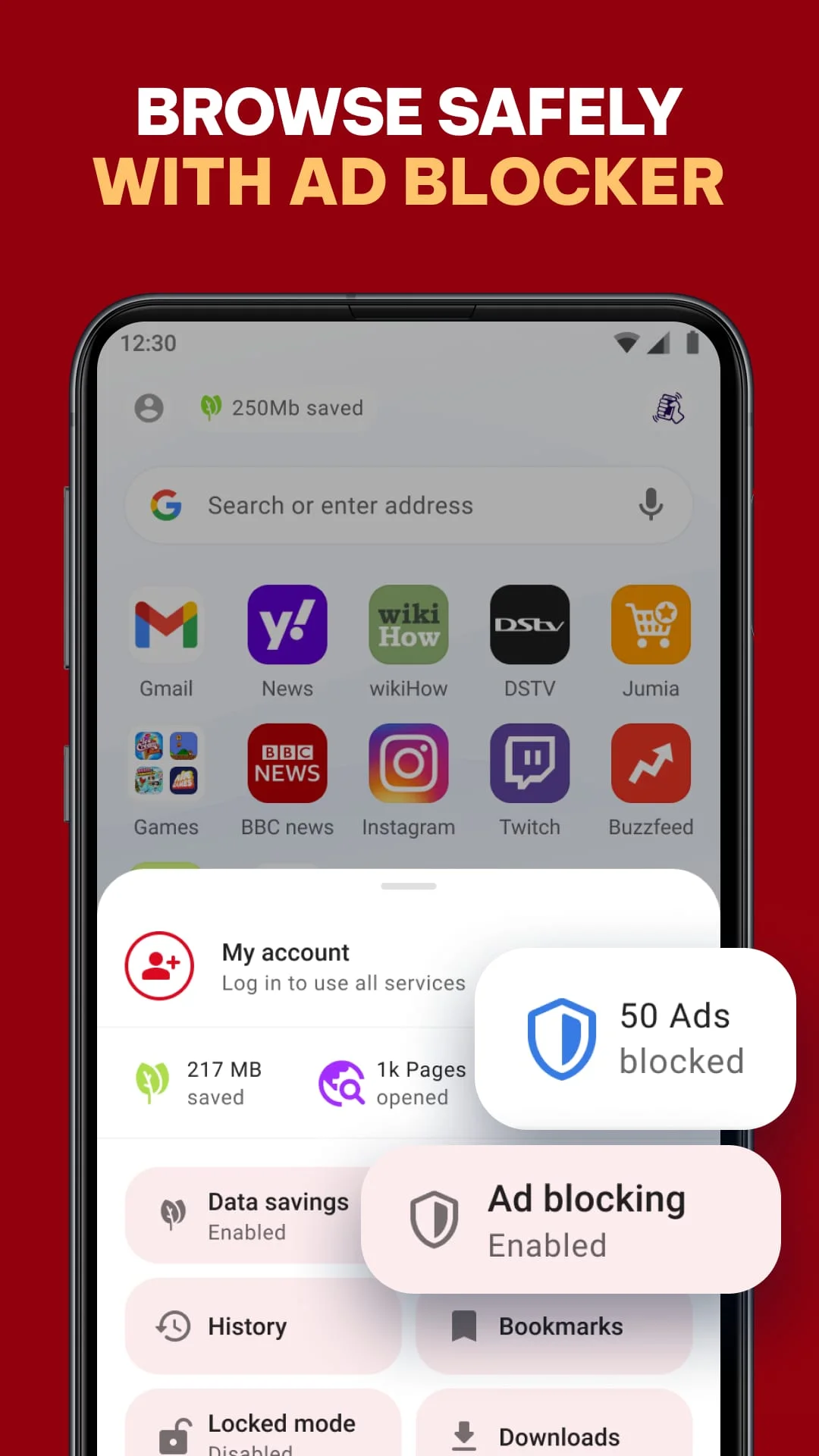 Opera Mini: Fast Web Browser Screenshot 3