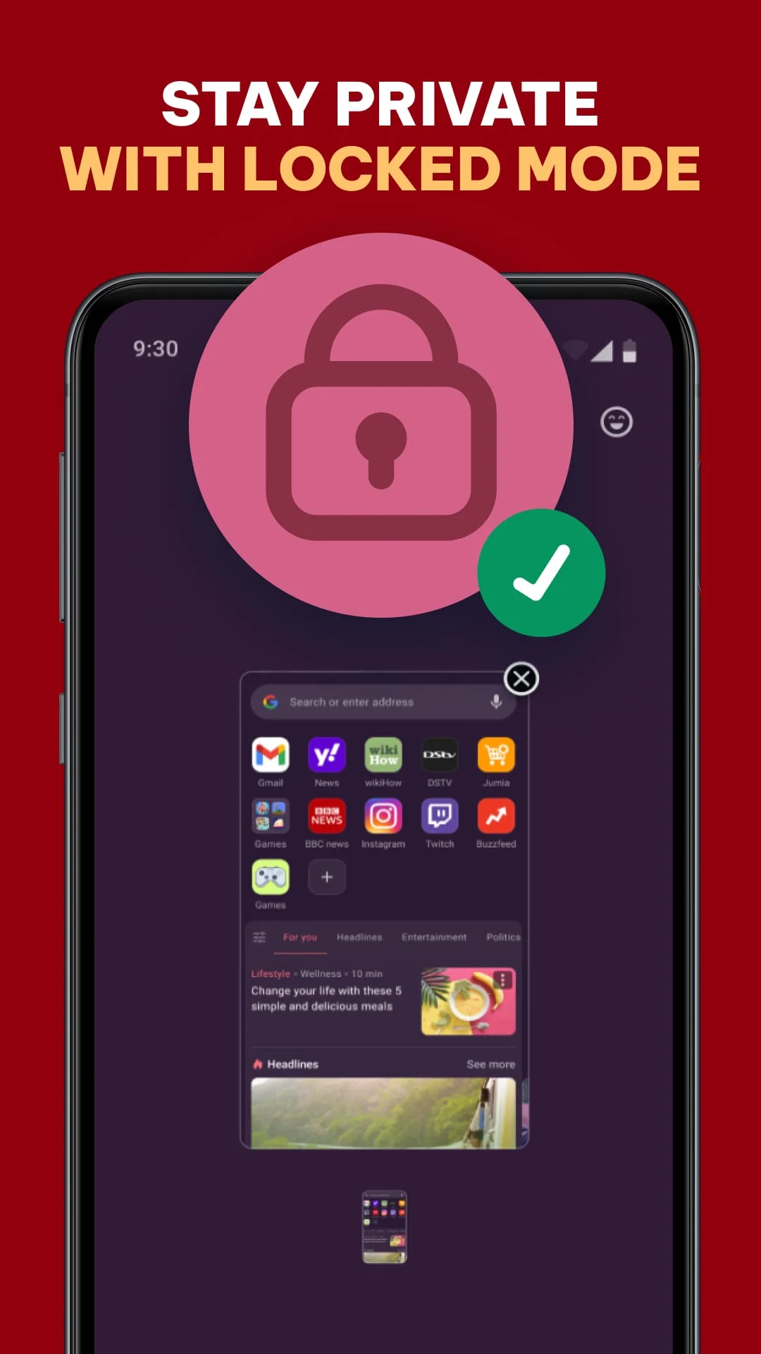 Opera Mini: Fast Web Browser Screenshot 4