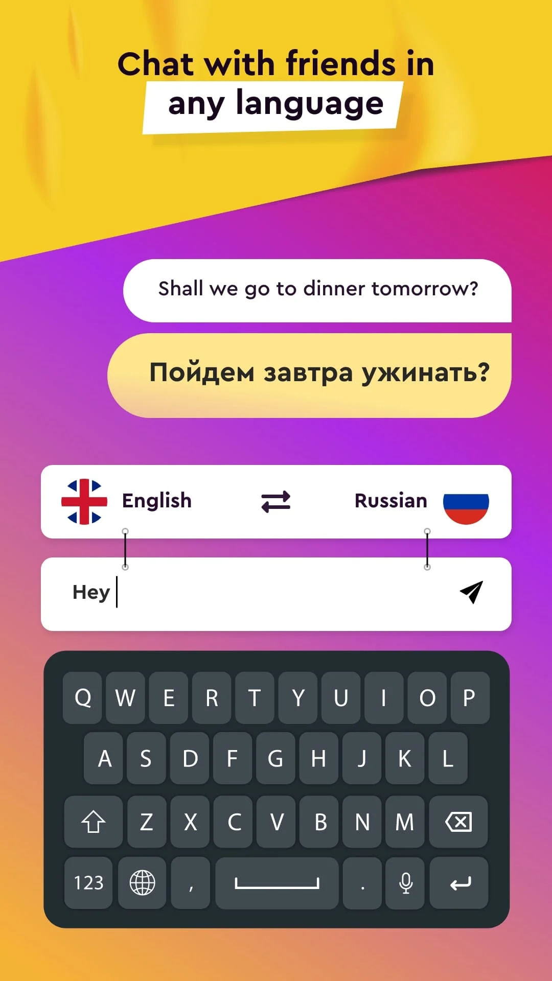 Keyboard Translator for Chat Screenshot 1