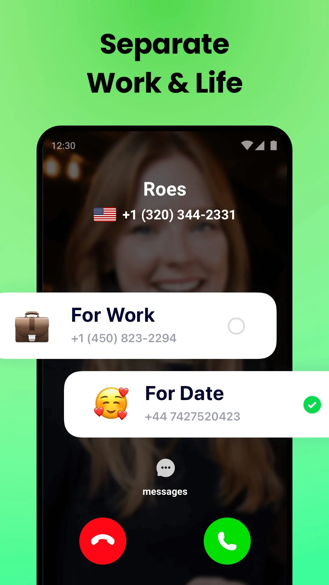 JusTalk 2nd Phone Number Screenshot 4