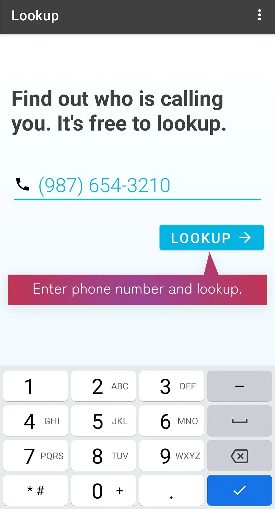 Reverse Phone Lookup — rLookup Screenshot 2