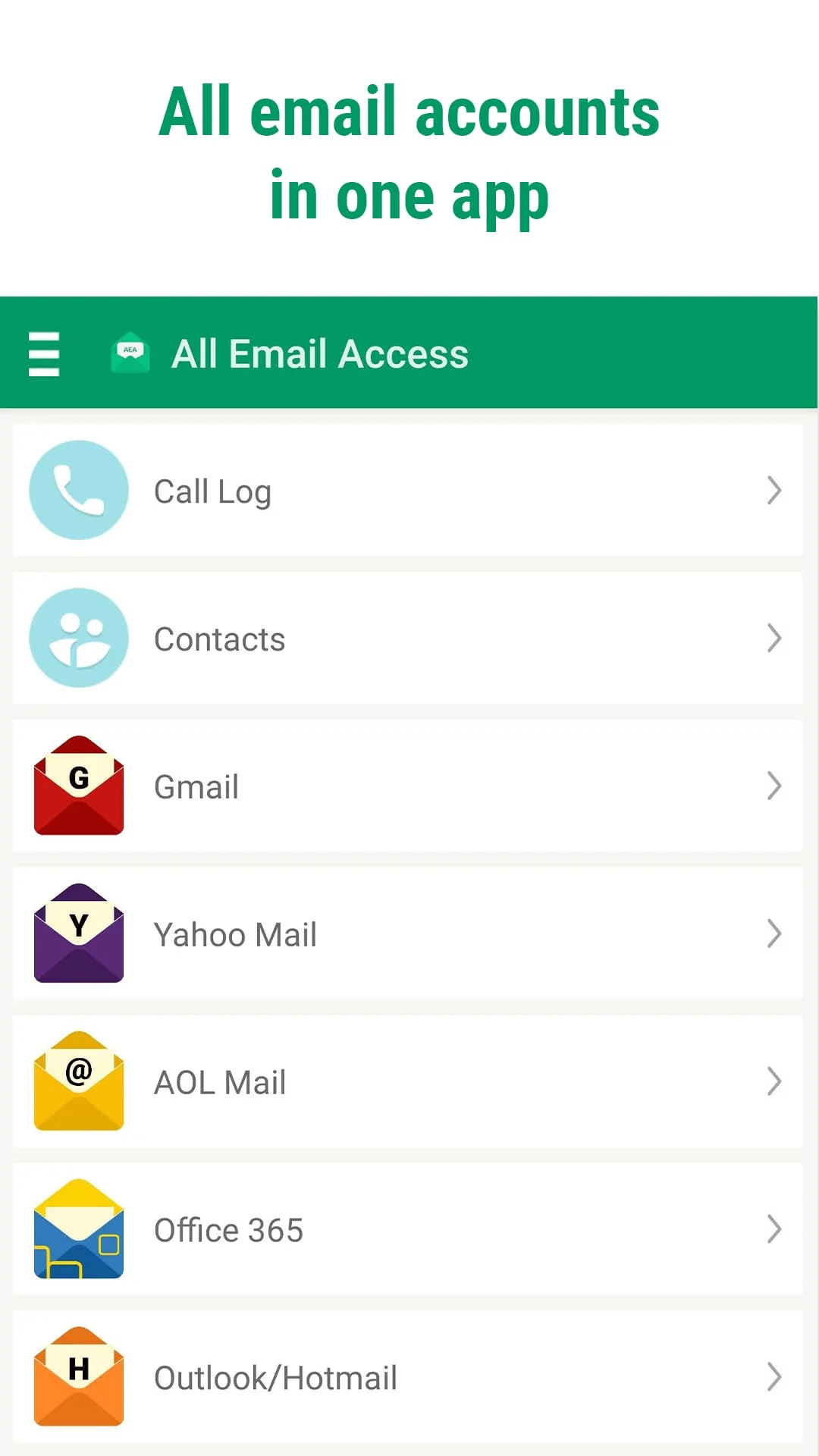 All Email Access: Mail Inbox Screenshot 1