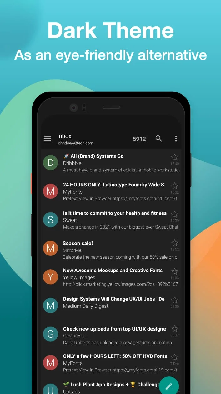 Email Aqua Mail - Fast, Secure Screenshot 4