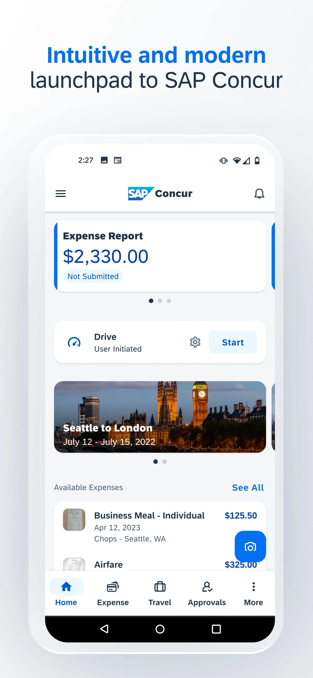 SAP Concur Screenshot 1