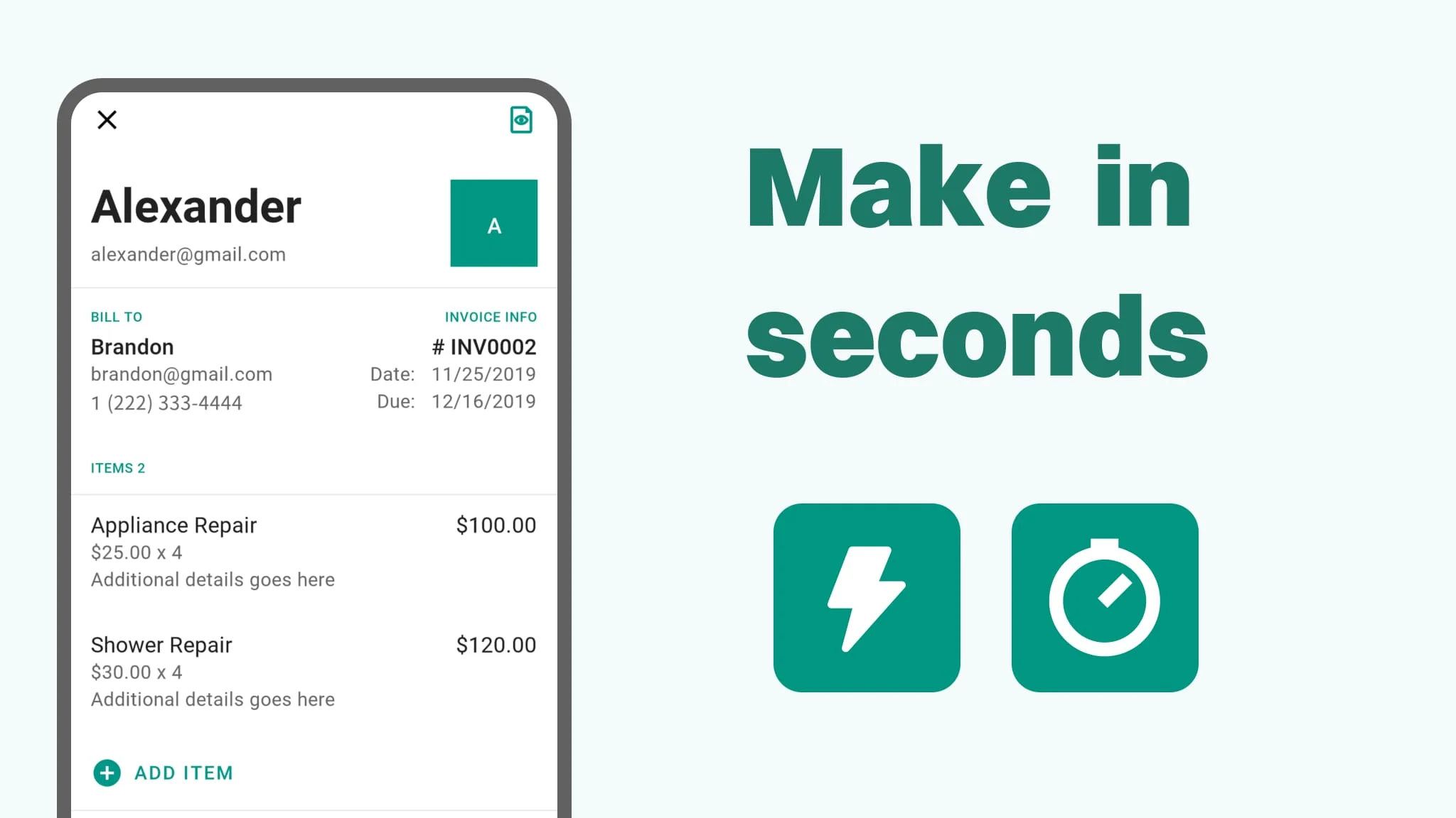 Invoice Maker & Template Screenshot 1