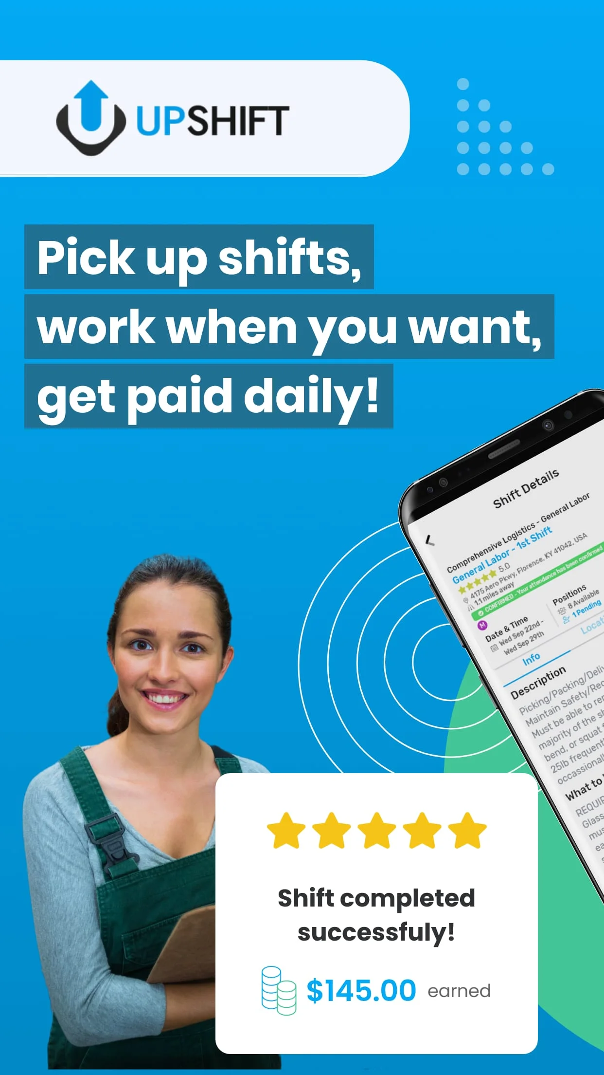 Upshift - Find flexible shifts Screenshot 1