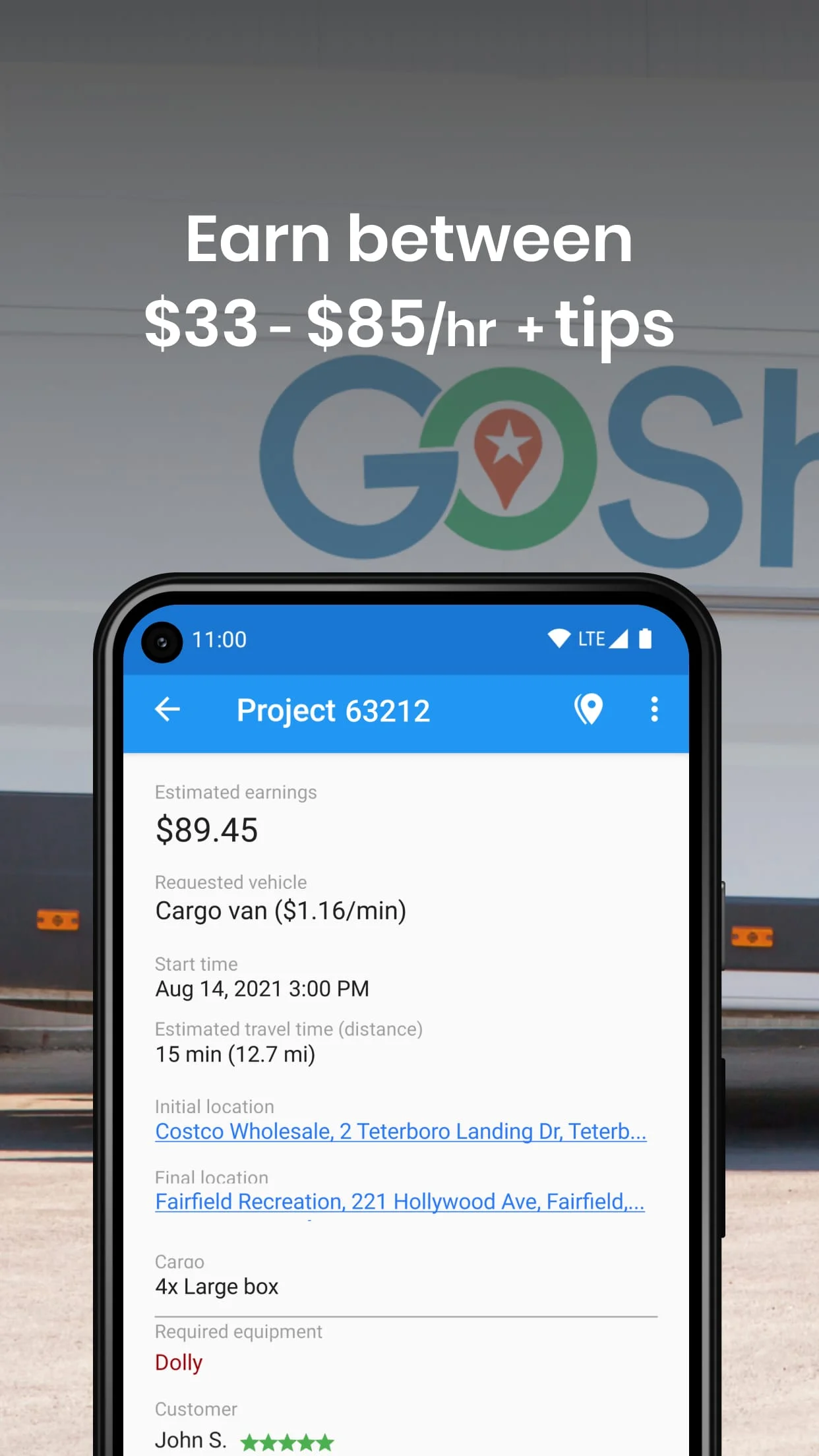 GoShare Driver - Delivery Pros Screenshot 3