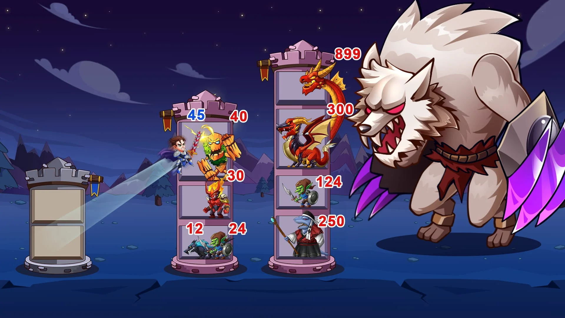 Hero Tower Wars - Merge Puzzle Screenshot 1