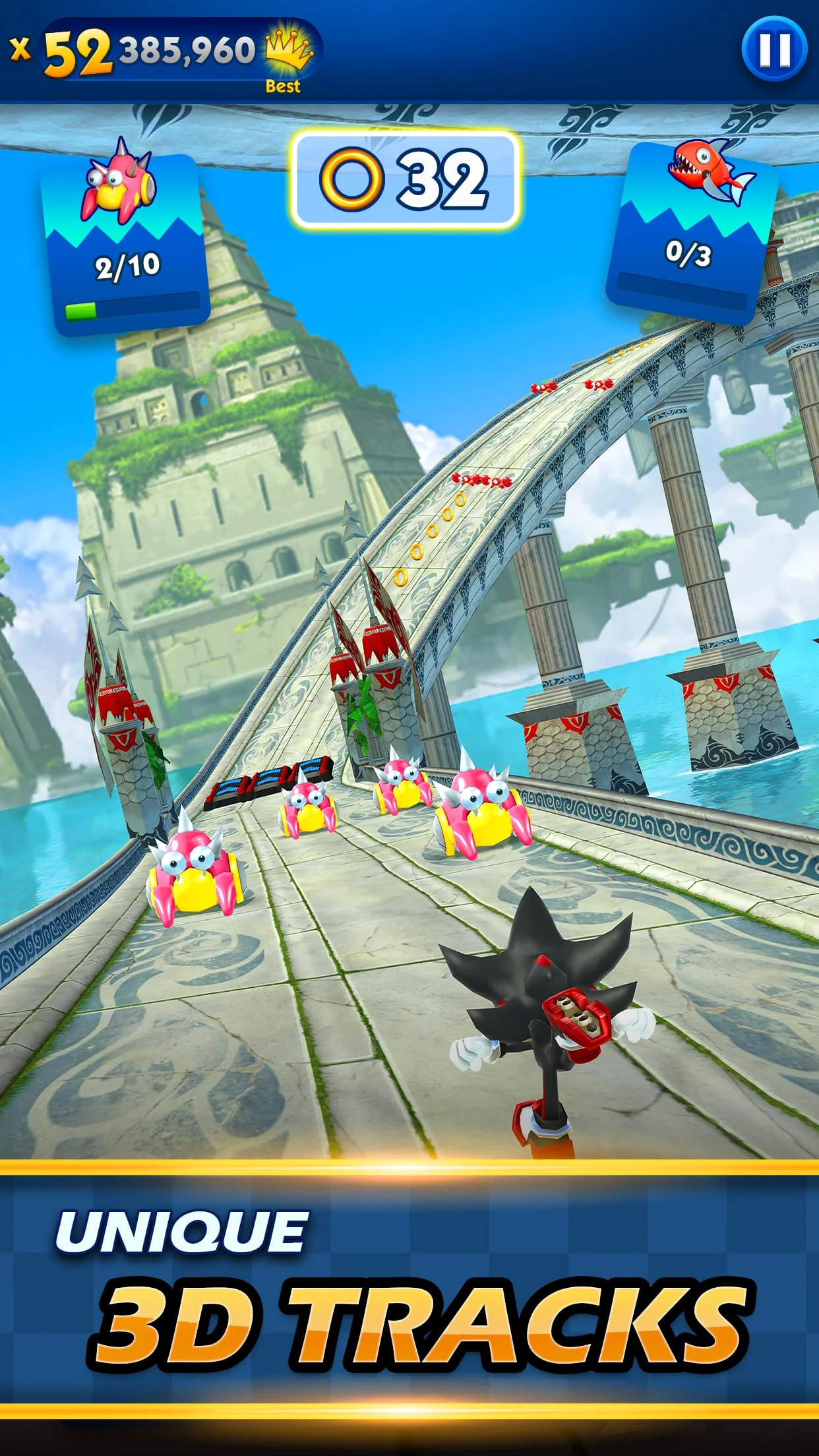 Sonic Dash Endless Runner Game Screenshot 2