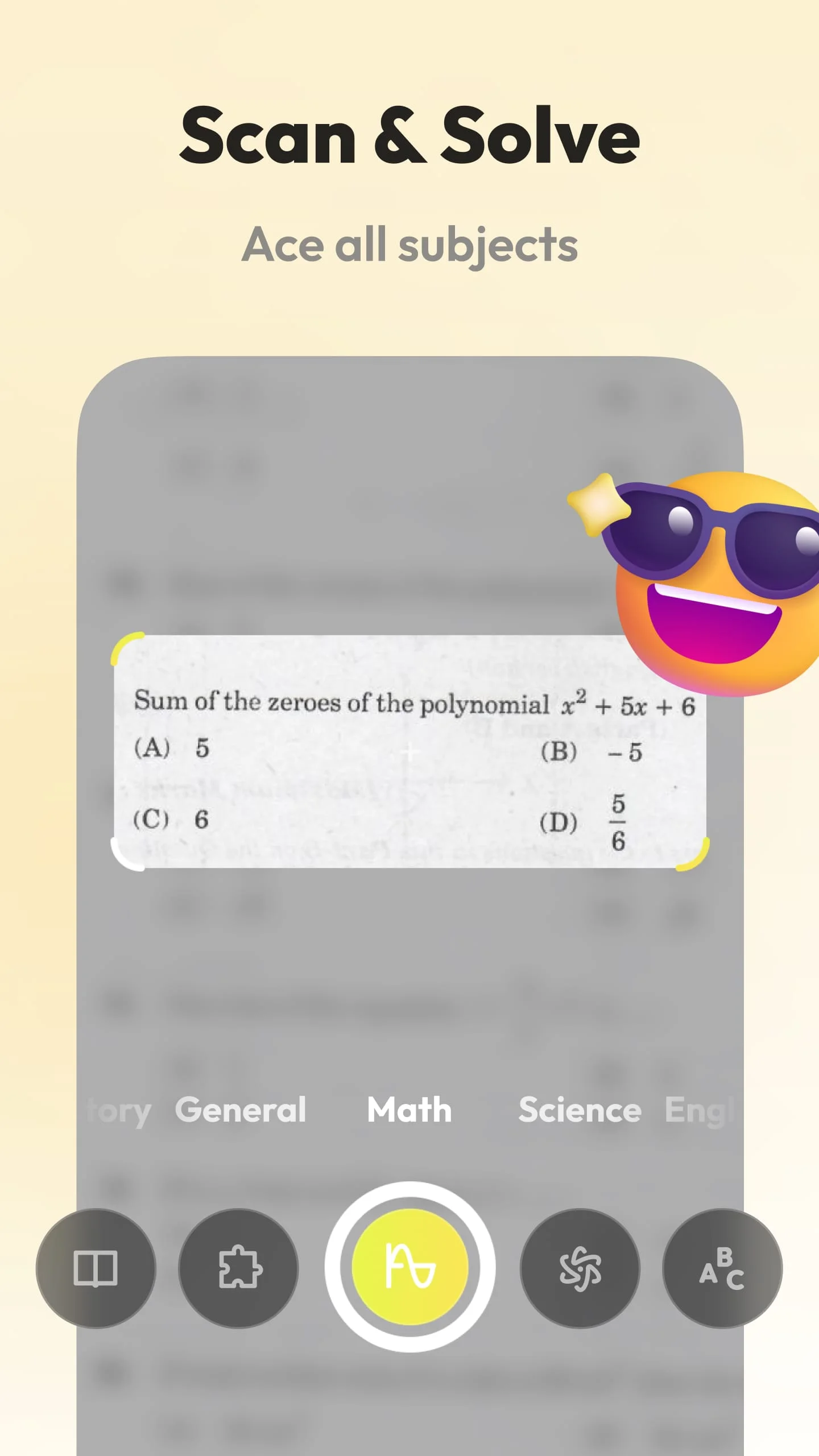 UpStudy - Camera Math Solver Screenshot 2