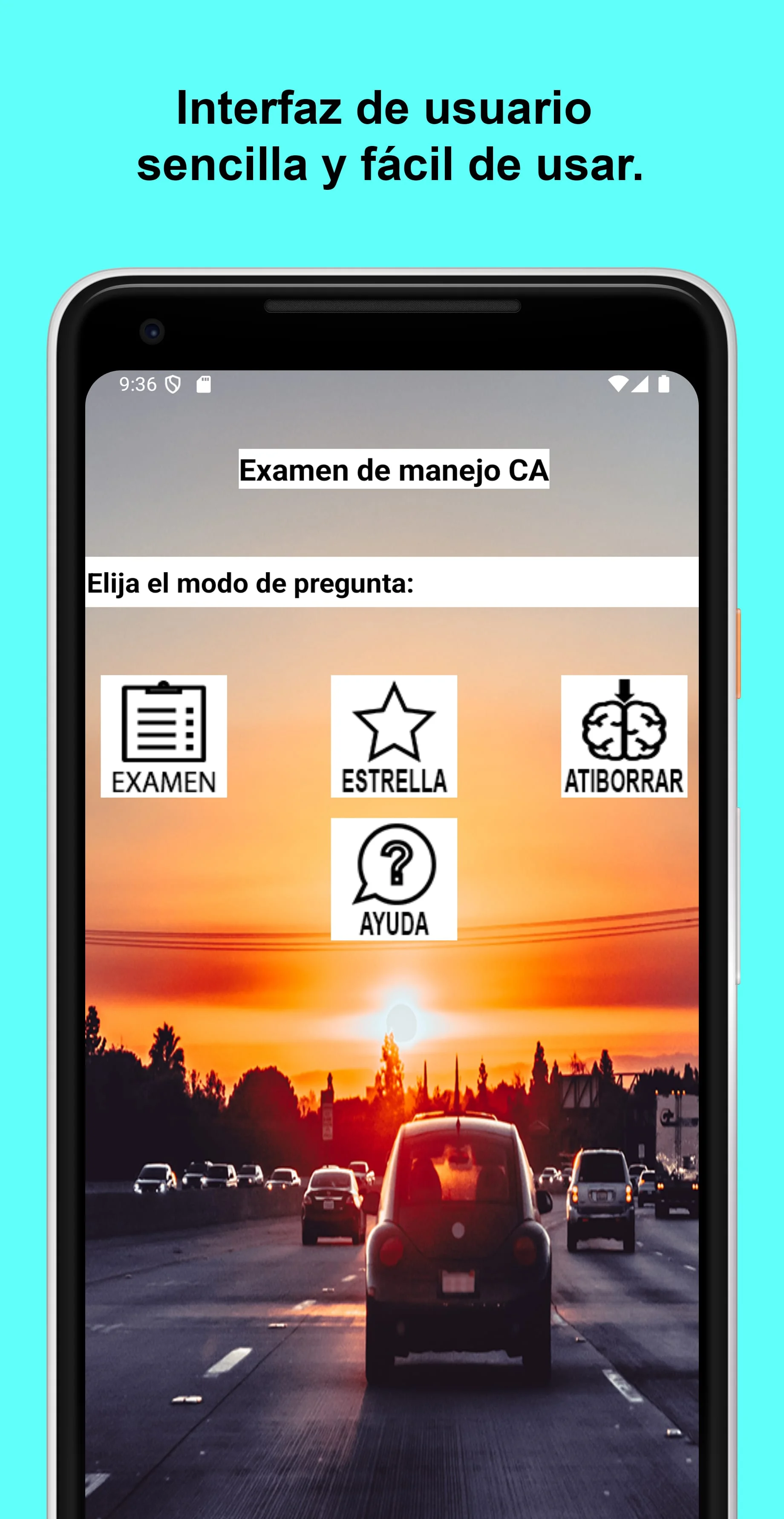 Examen de manejo DMV CA 2024 Screenshot 1
