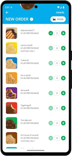 Digital Cookie Mobile App Screenshot 2