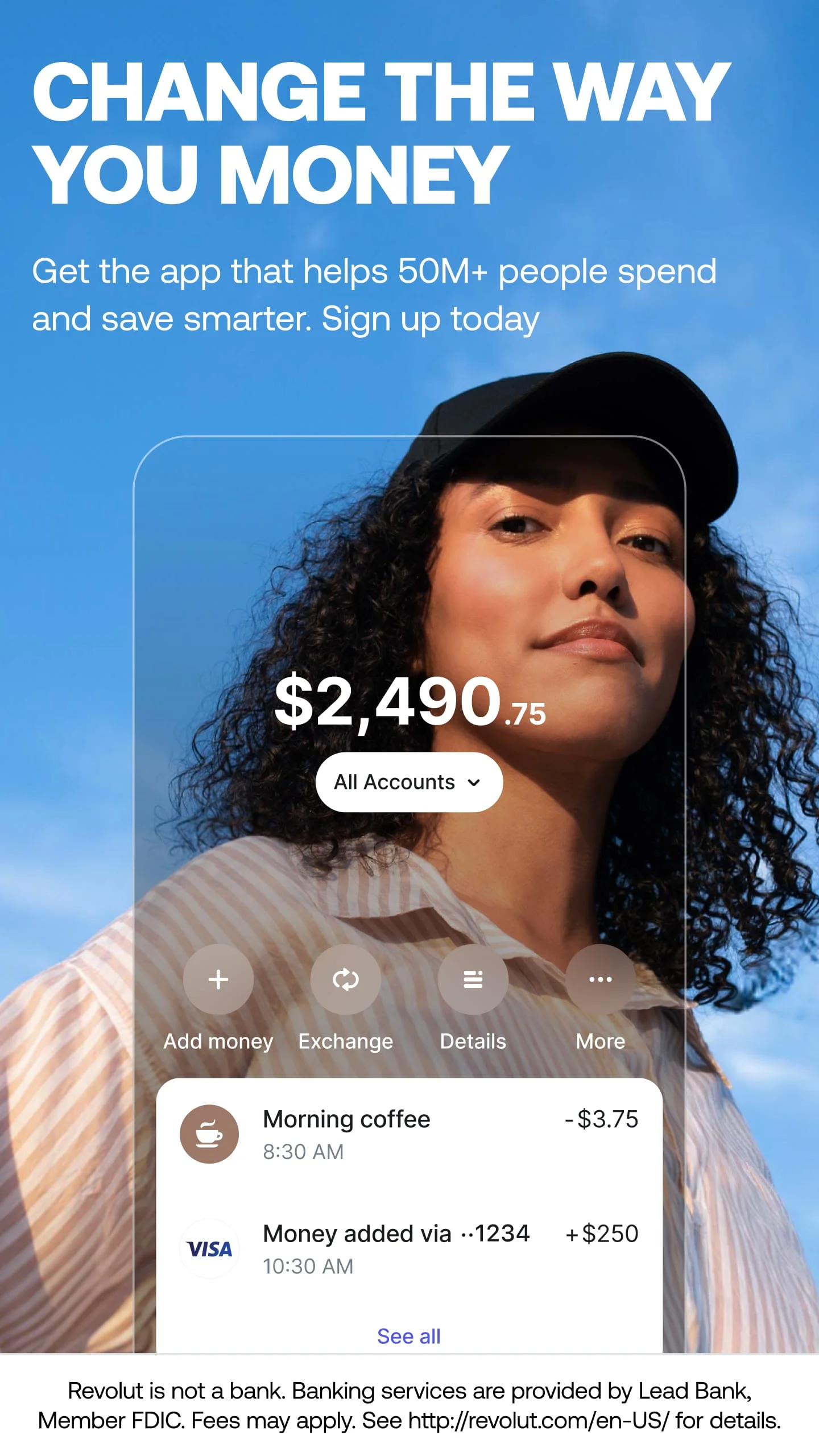 Revolut: Spend, Save, Trade Screenshot 1