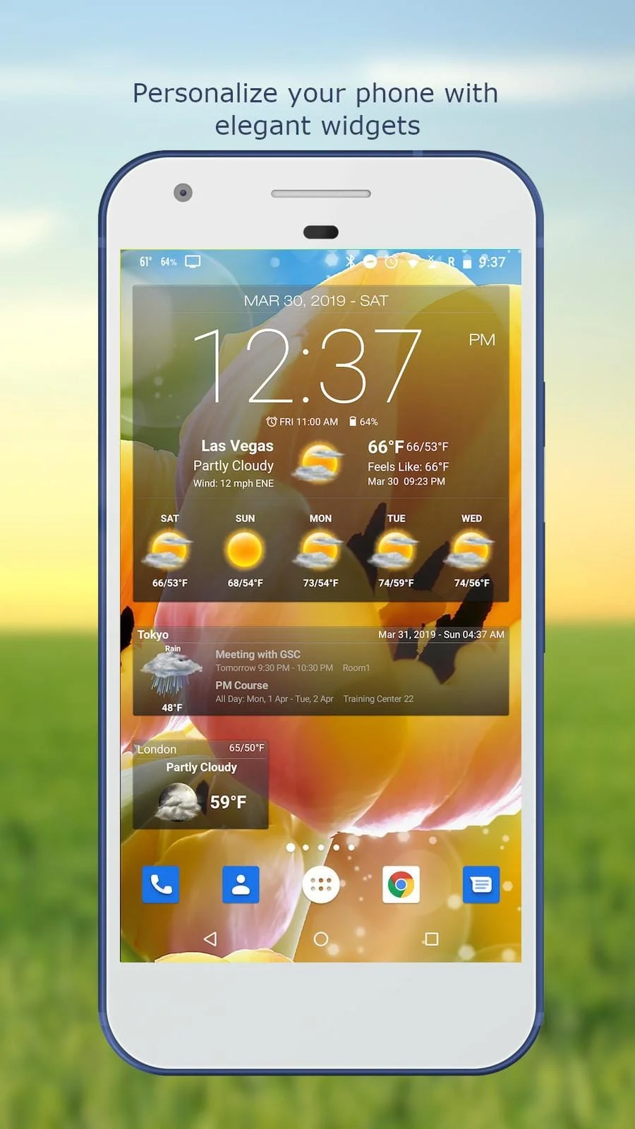 Weather & Clock Widget Screenshot 1