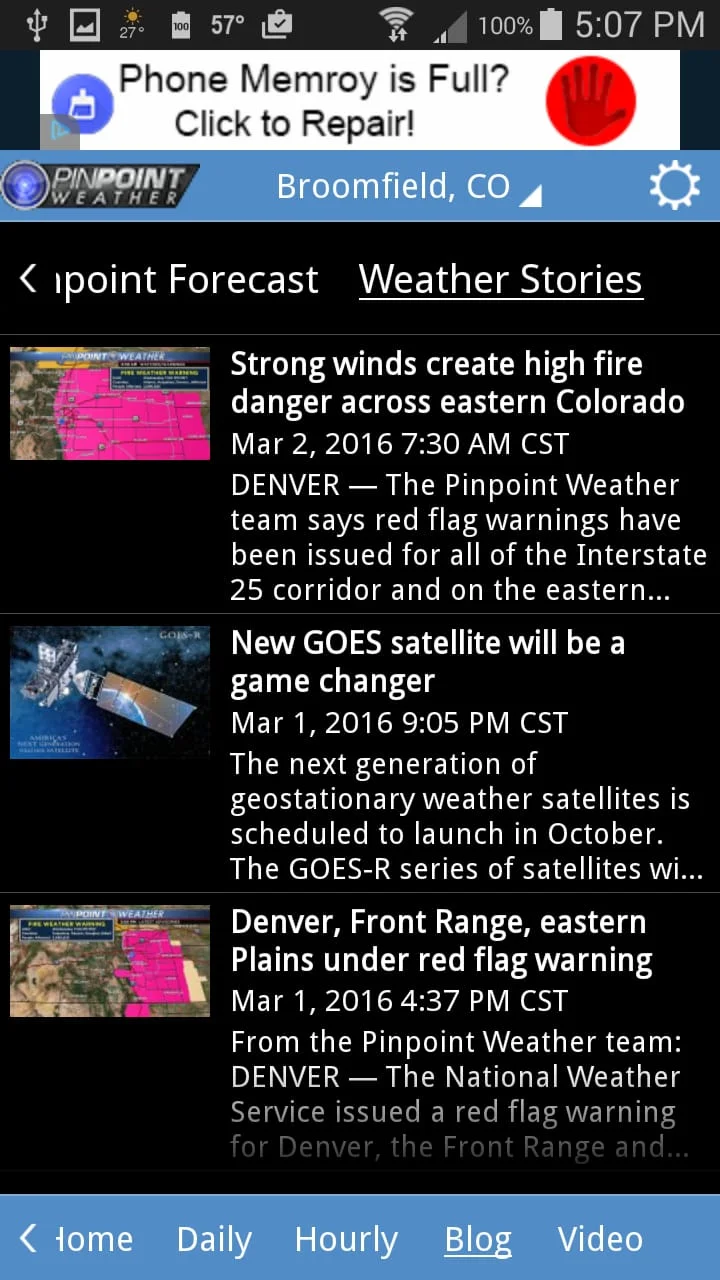 Fox31 - CW2 Pinpoint Weather Screenshot 4