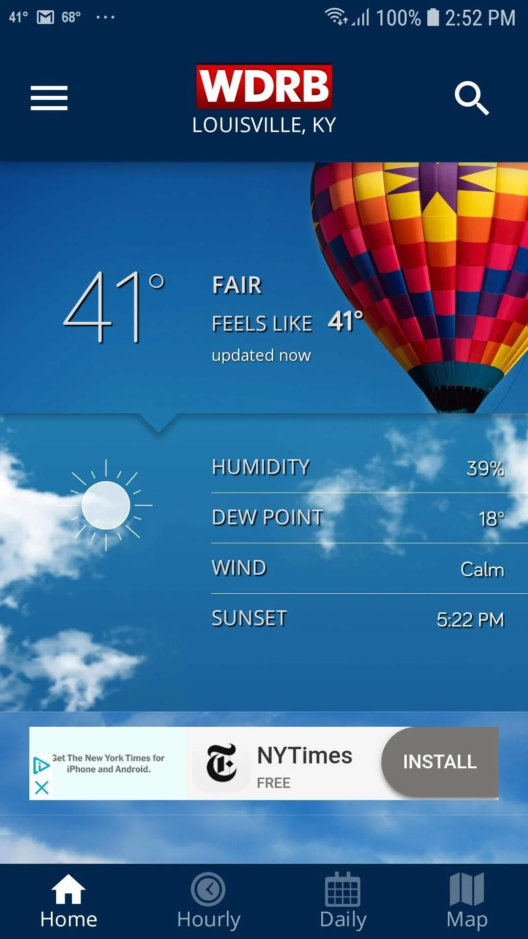 WDRB Weather Screenshot 1