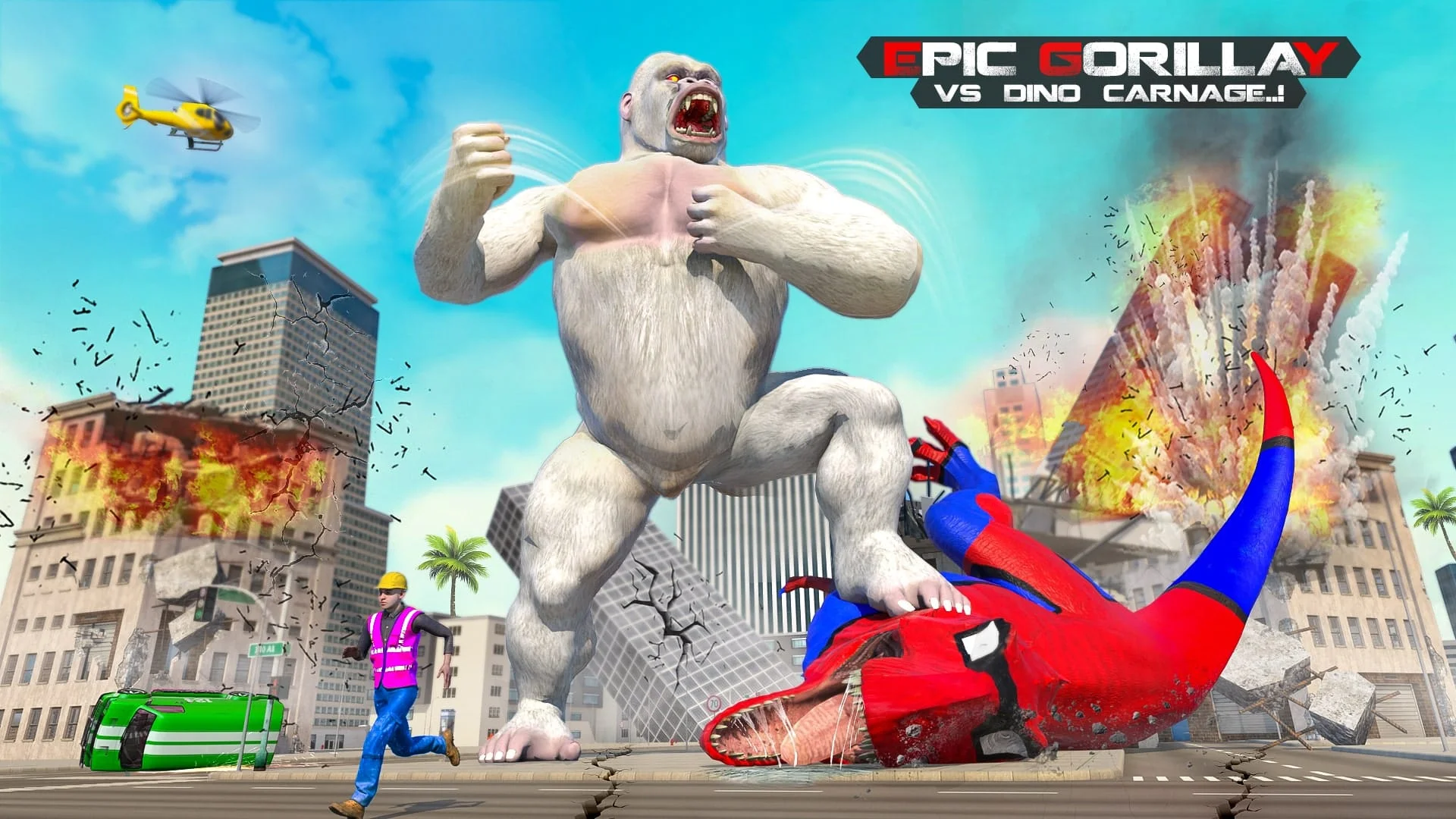 Angry Dinosaur City Rampage Screenshot 1