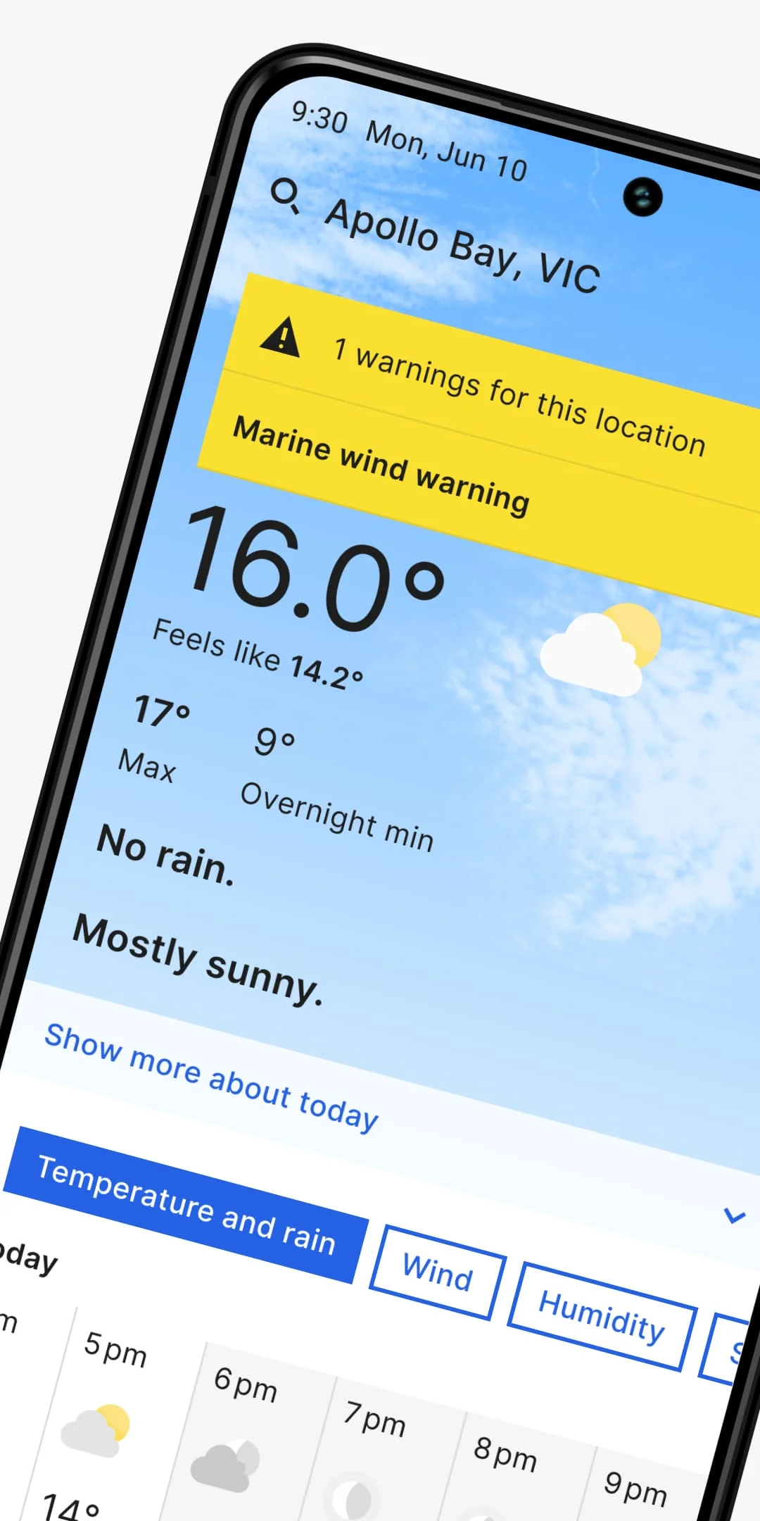 BOM Weather Screenshot 1