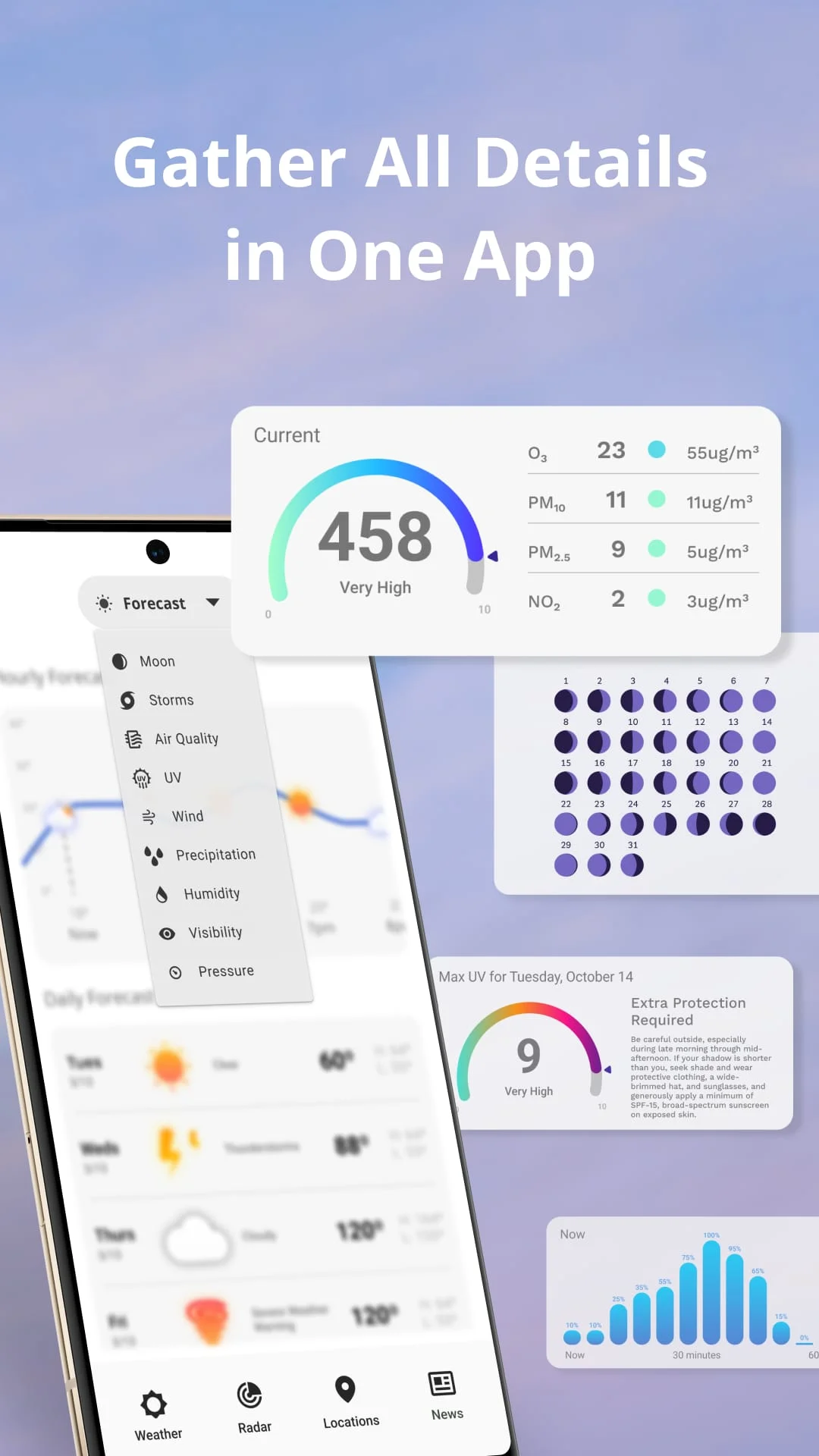 Weather Now Launcher - Radar Screenshot 4