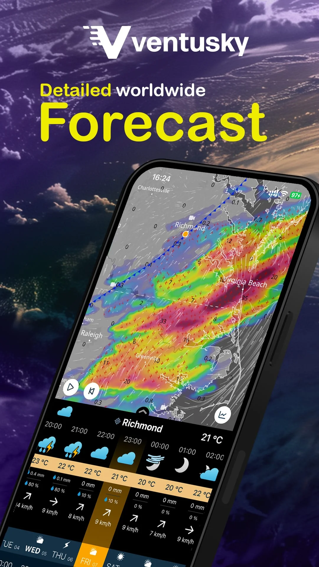 Ventusky: Weather Maps & Radar Screenshot 1