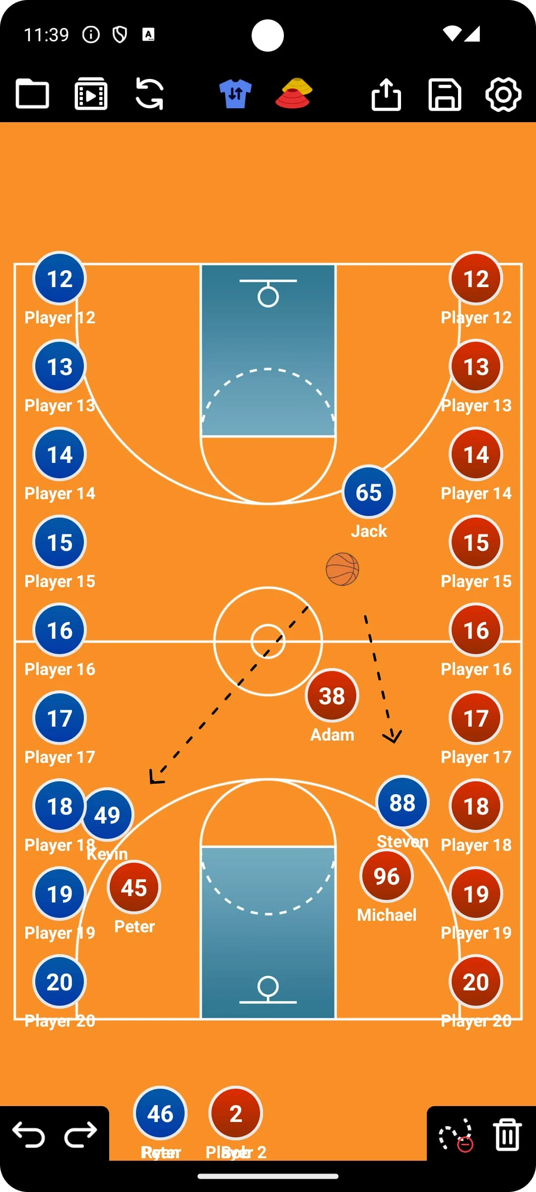 Coach Tactic Board: Basketball Screenshot 4