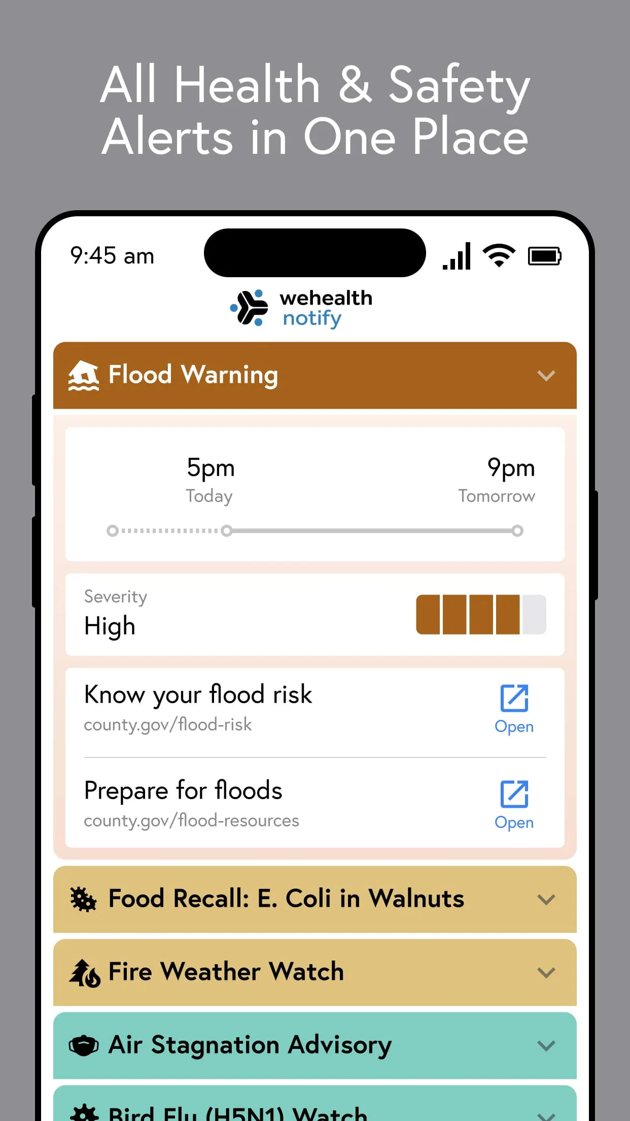 Wehealth Notify Screenshot 1