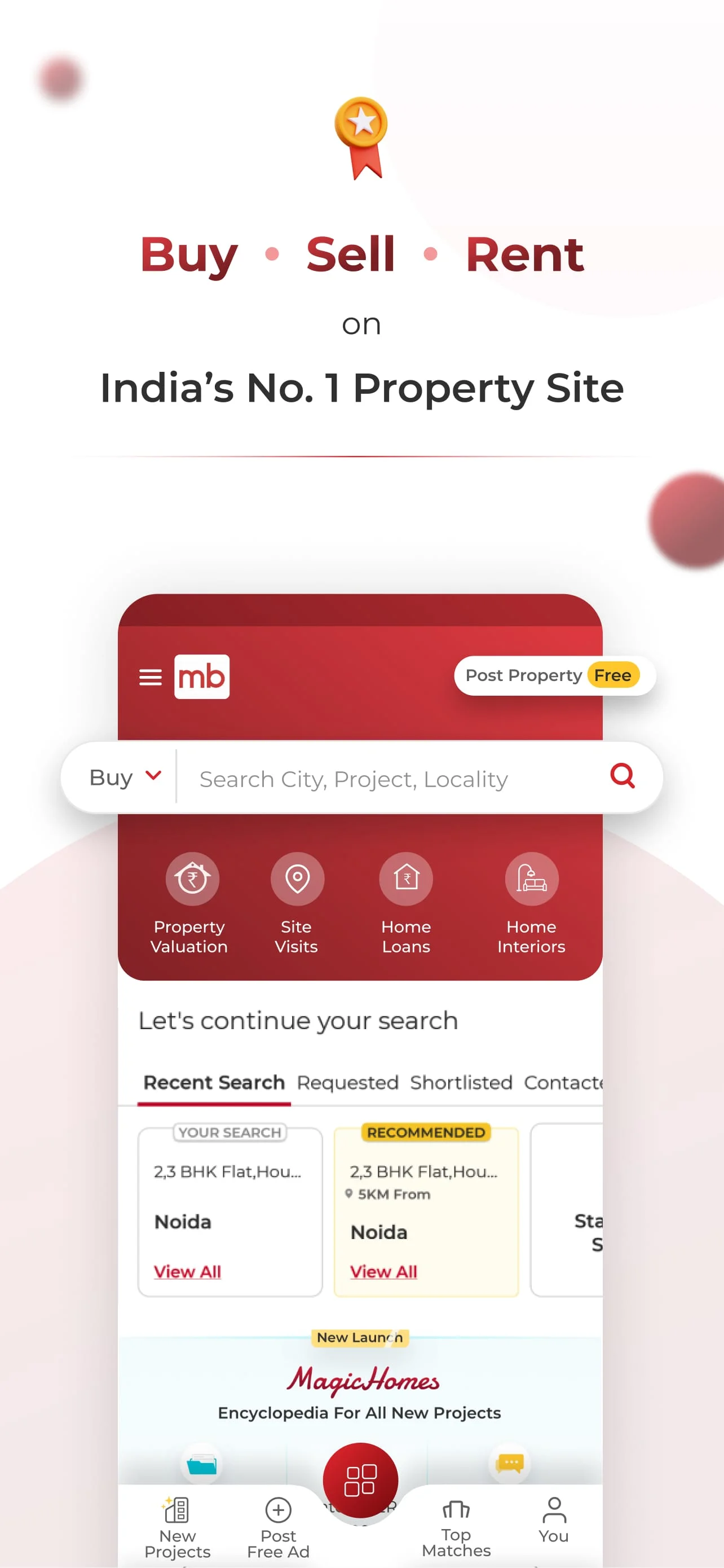 Magicbricks Buy, Rent Property Screenshot 1