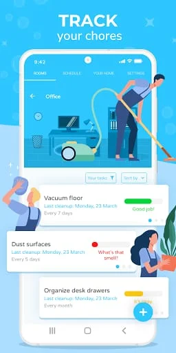 Sweepy: Home Cleaning Schedule Screenshot 1