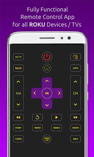 Remote for Roku : Codematics Screenshot 2