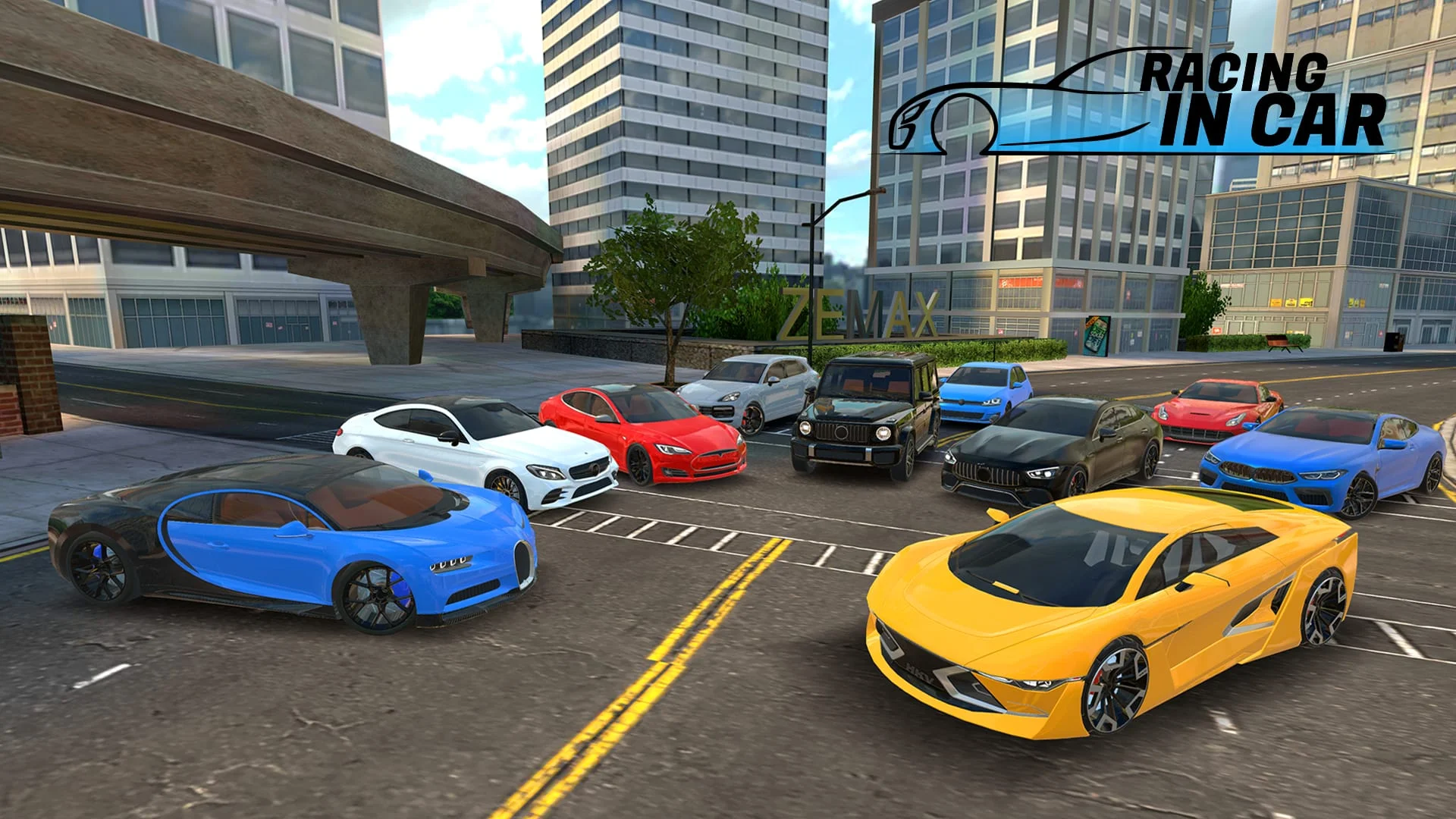 Racing in Car 2021 Screenshot 1