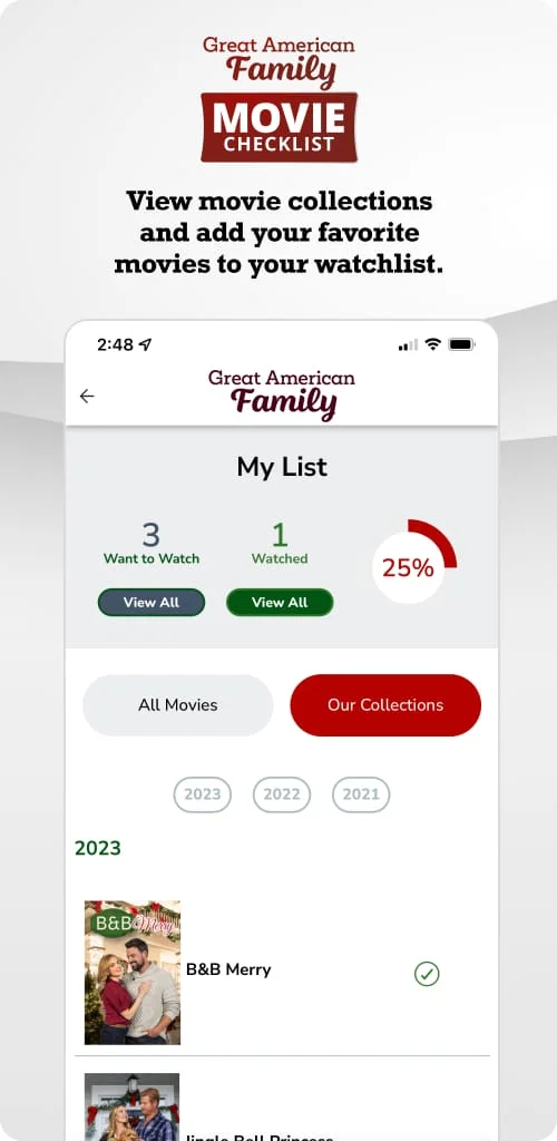 GFAM Movie Checklist Screenshot 2