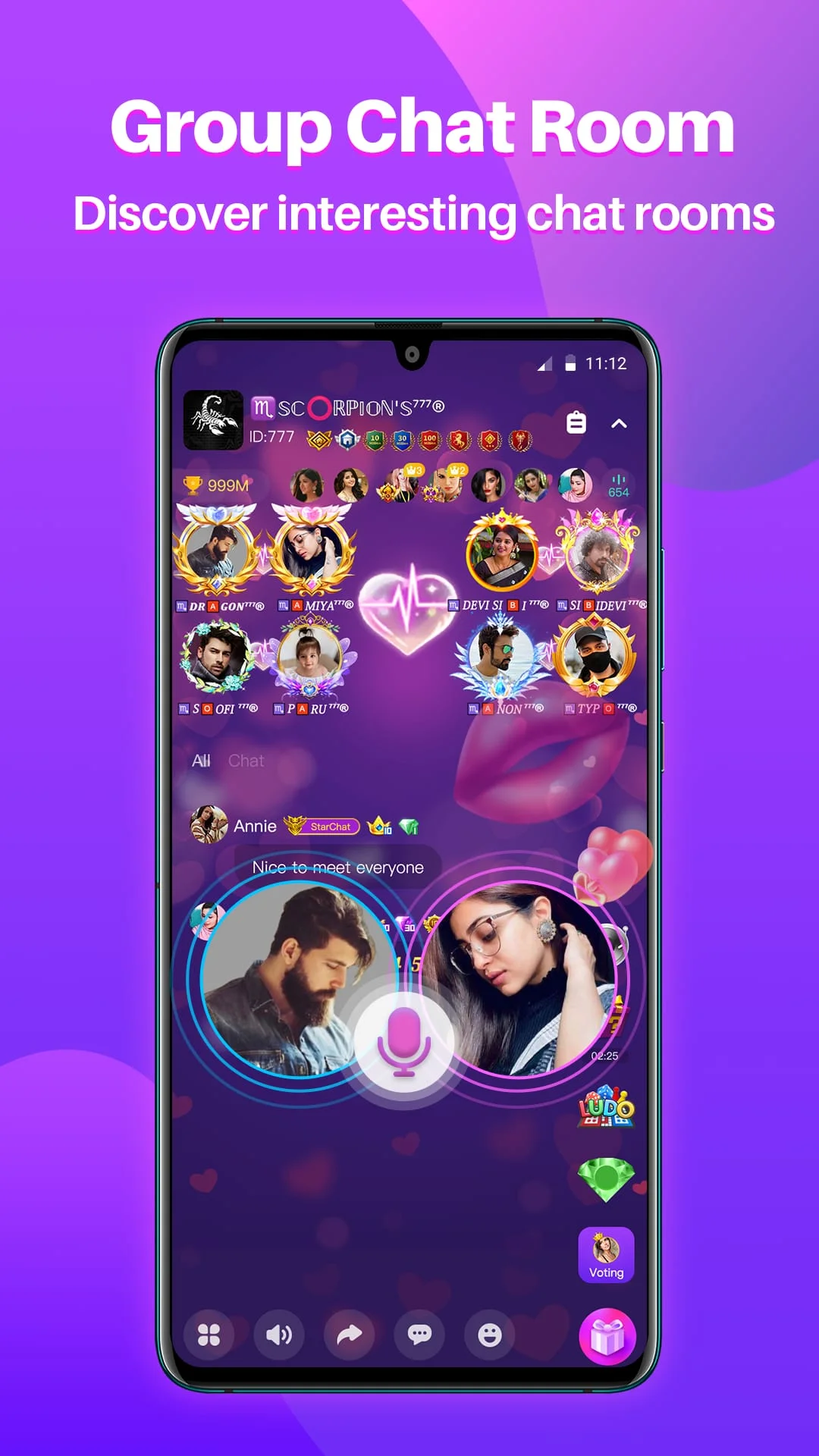 StarChat-Group Voice Chat Room Screenshot 1