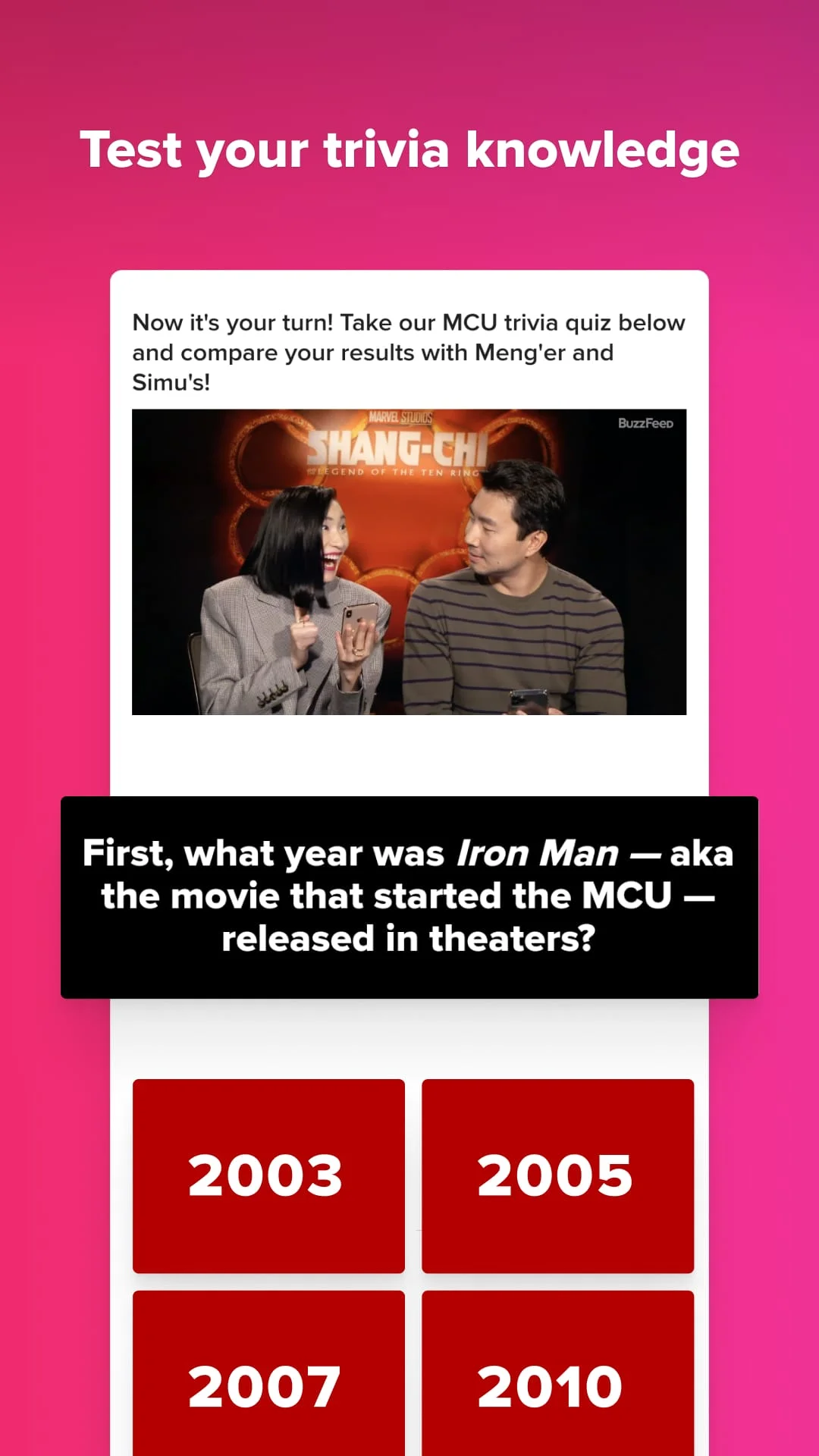 BuzzFeed - Quizzes & News Screenshot 2