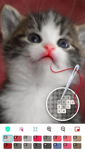 Color by Letter: Sewing game Screenshot 3