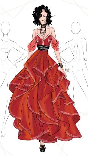 Fashion Design Sketches Book Screenshot 3