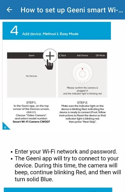 Geeni Smart Wifi Camera Guide Screenshot 4