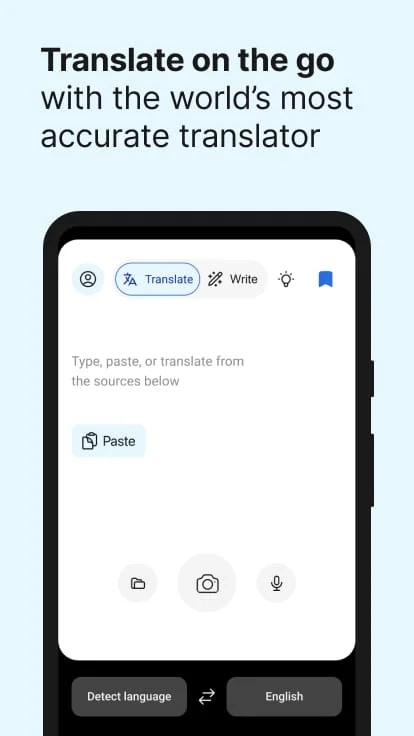 DeepL: translate & write Screenshot 2