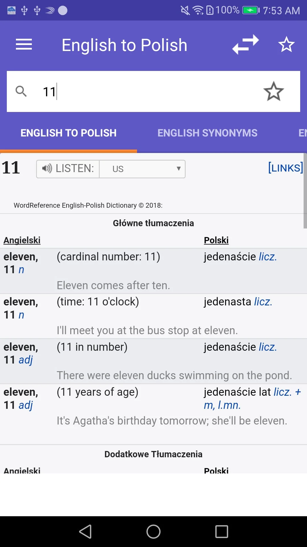 WordReference.com dictionaries Screenshot 1