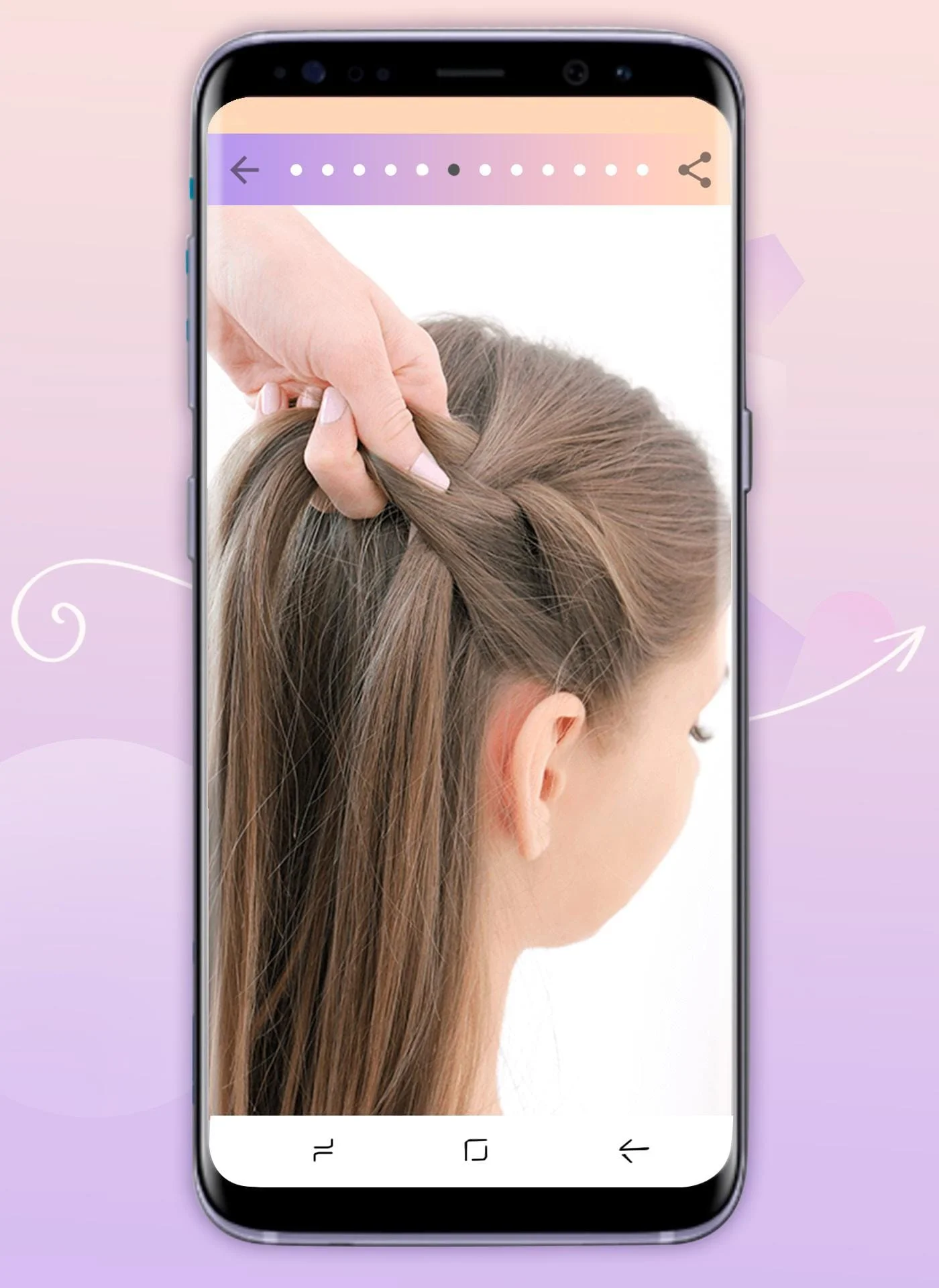 Hairstyles step by step Screenshot 4