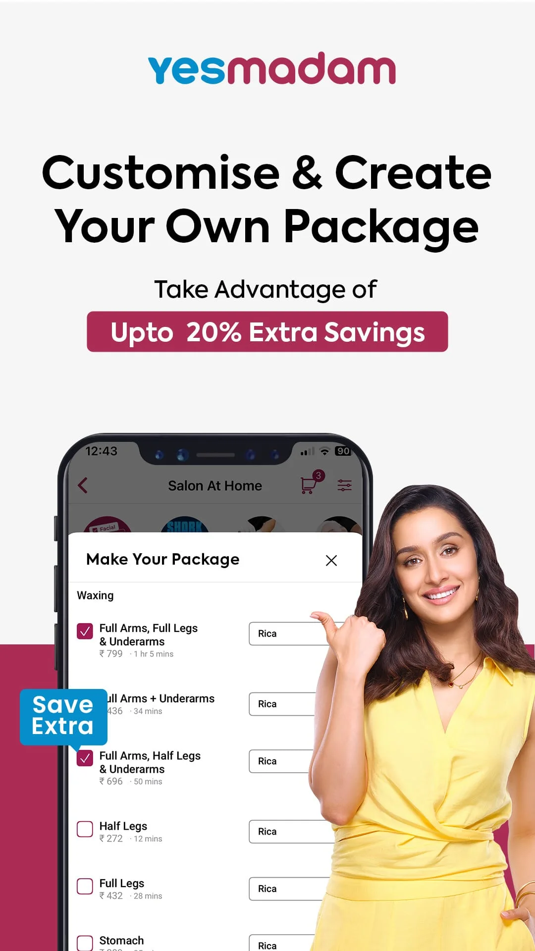 Yes Madam - Salon at Home Screenshot 4