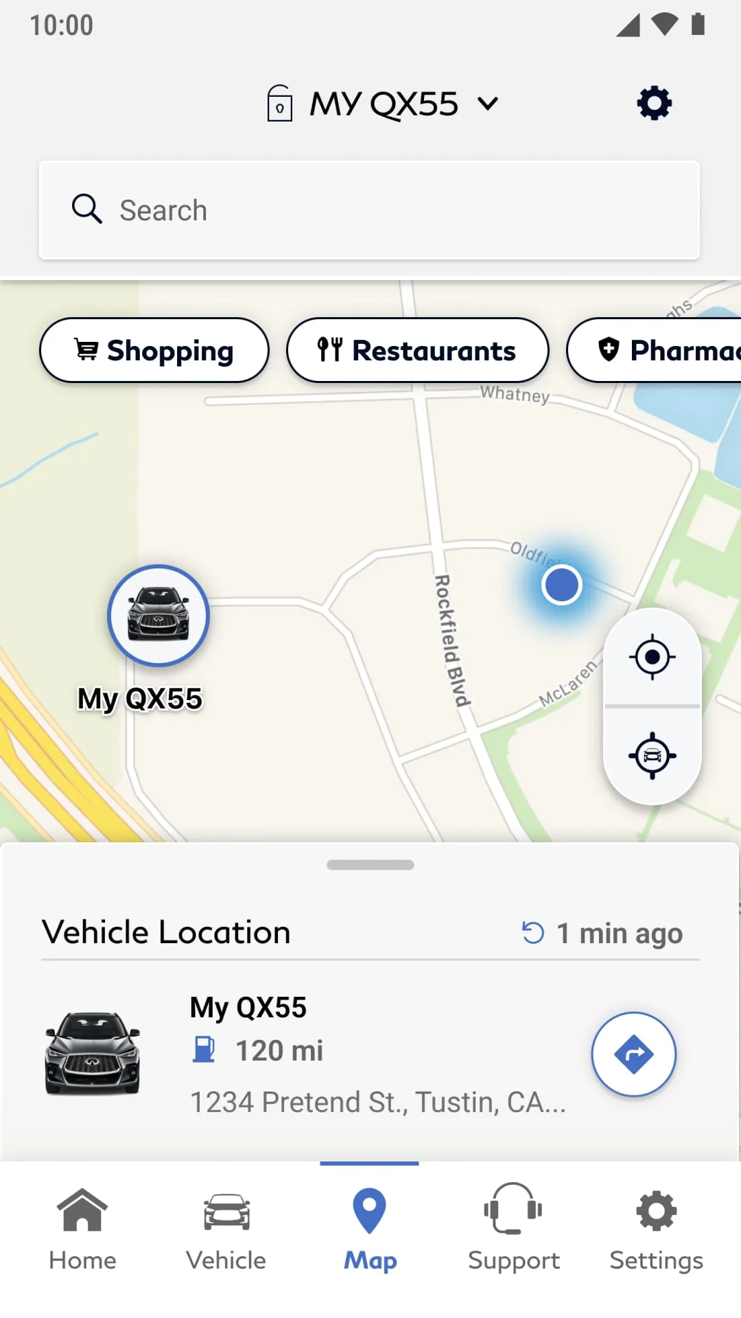 MyINFINITI App Screenshot 3