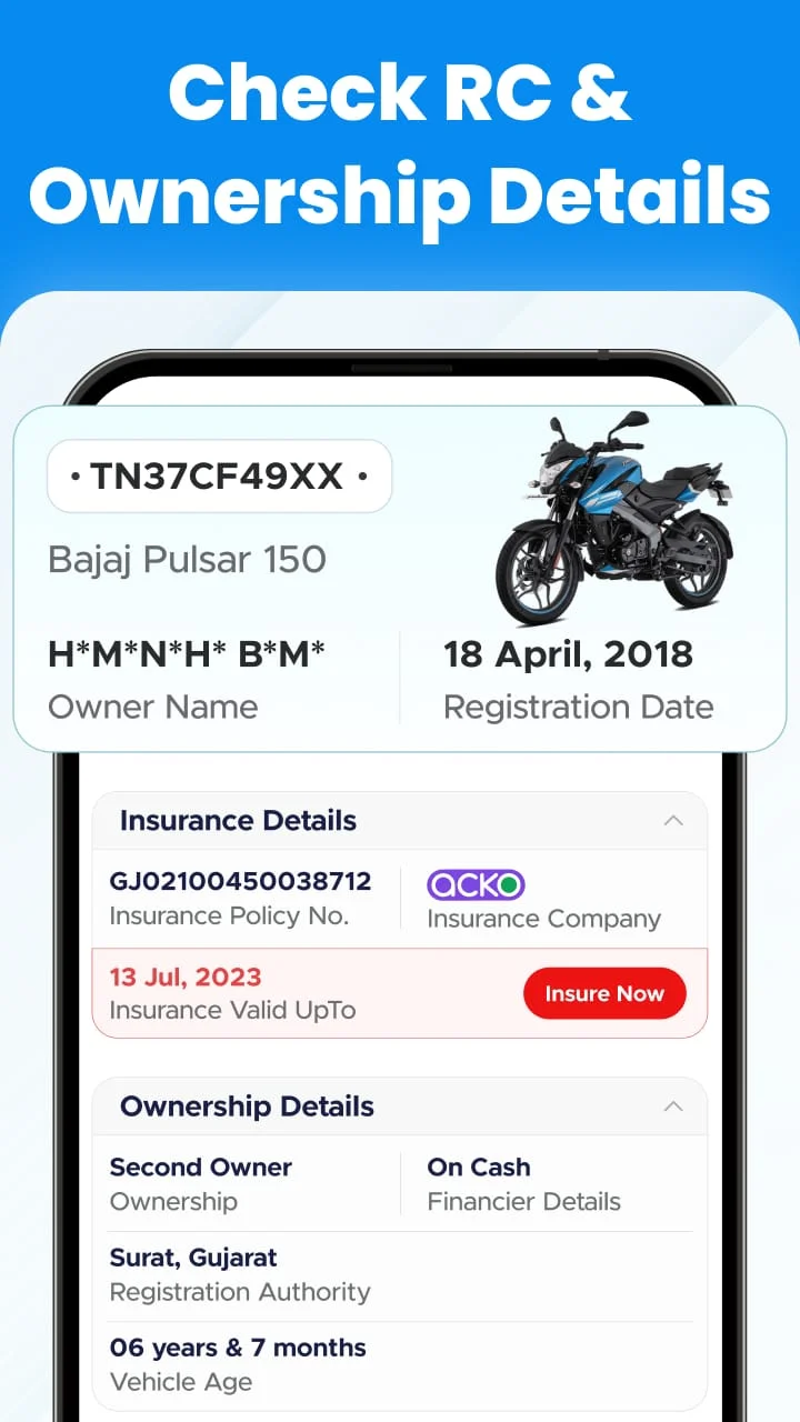 RTO Vehicle Information Screenshot 2