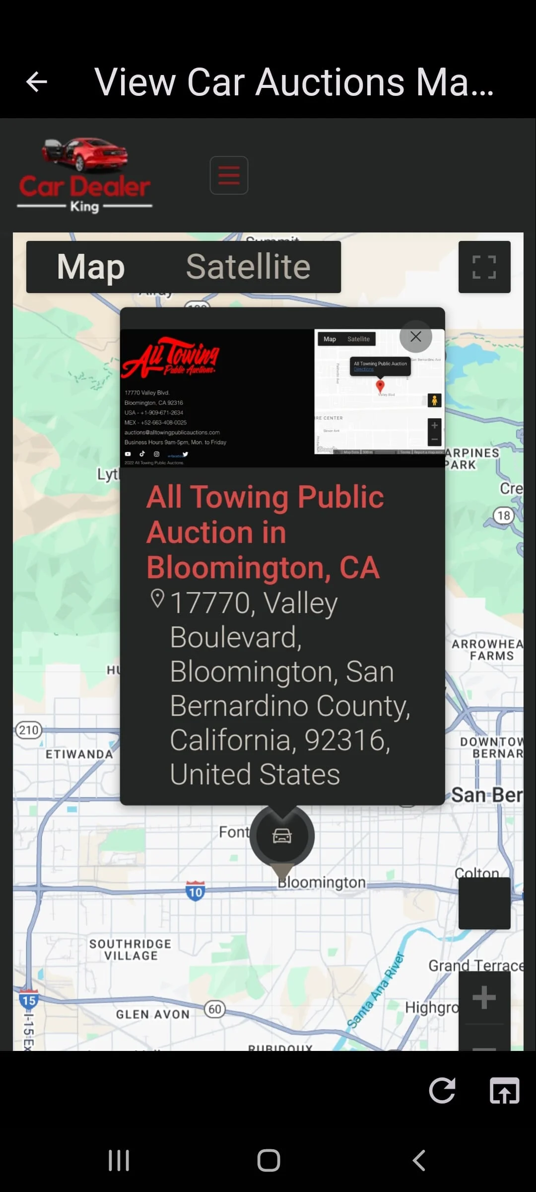 Public Car Auctions Directory Screenshot 3